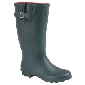 Stormwells Womens/Ladies Plain Wellington Boots / Green/Red